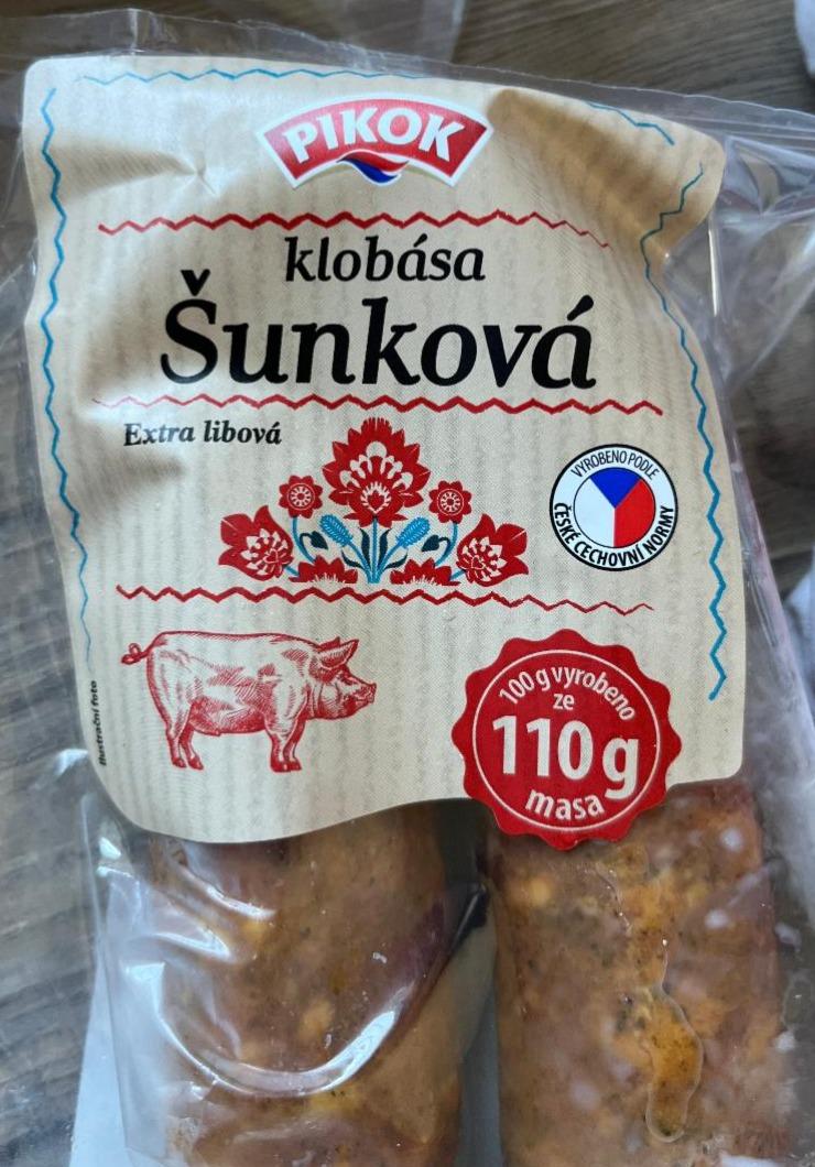 Fotografie - Šunková klobása extra libová Pikok