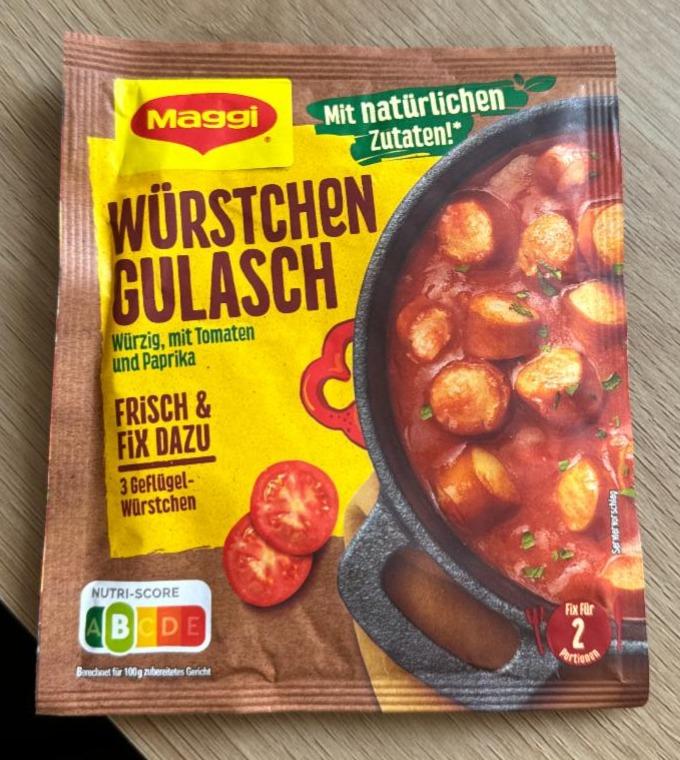 Fotografie - Würstchen Gulasch Maggi