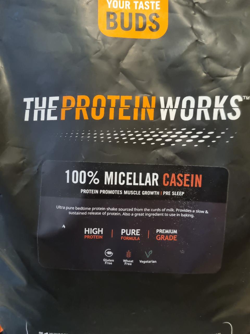 Fotografie - 100% Micellar casein Chocolate Silk The Protein Works