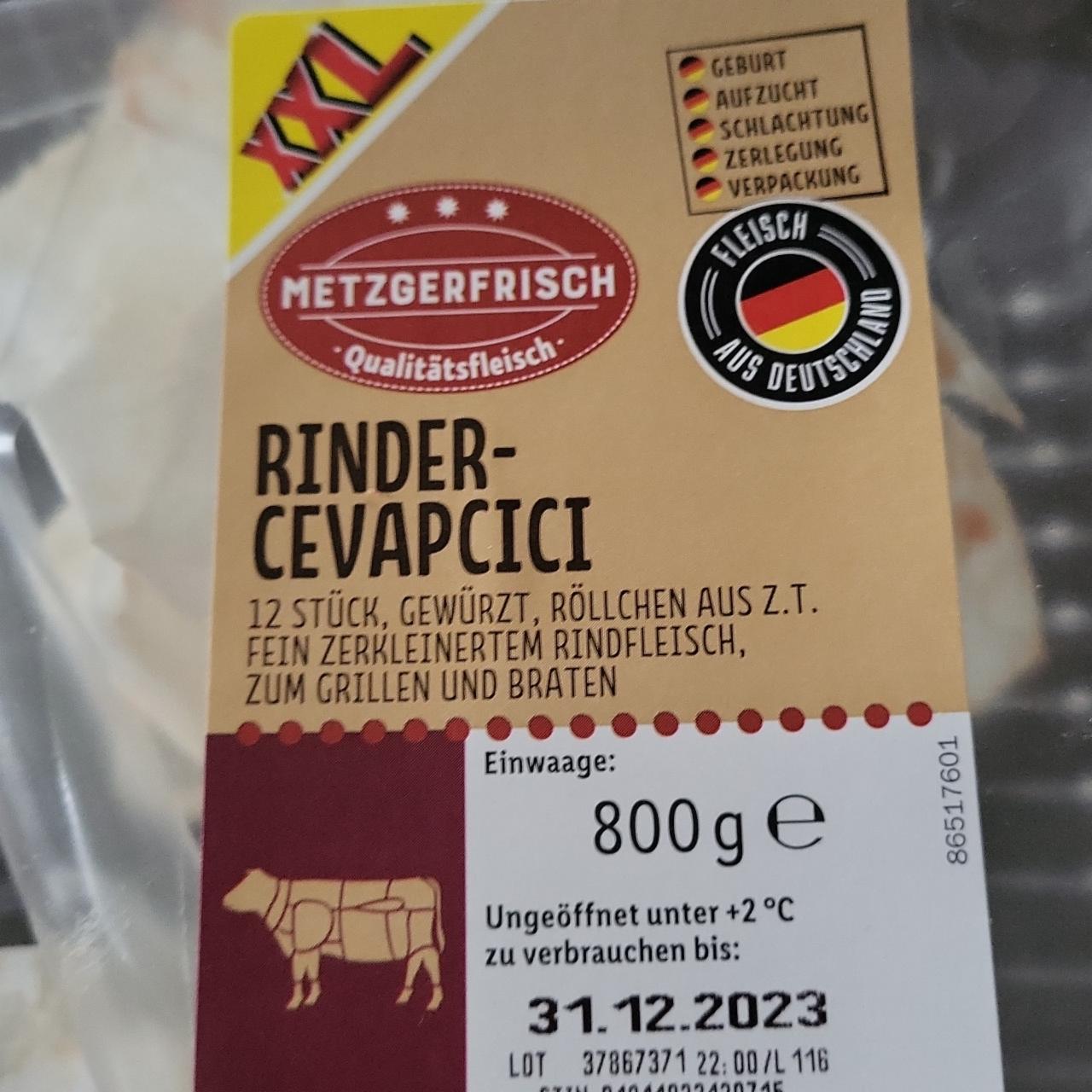 Fotografie - Rinder Cevapcici Metzgerfrisch