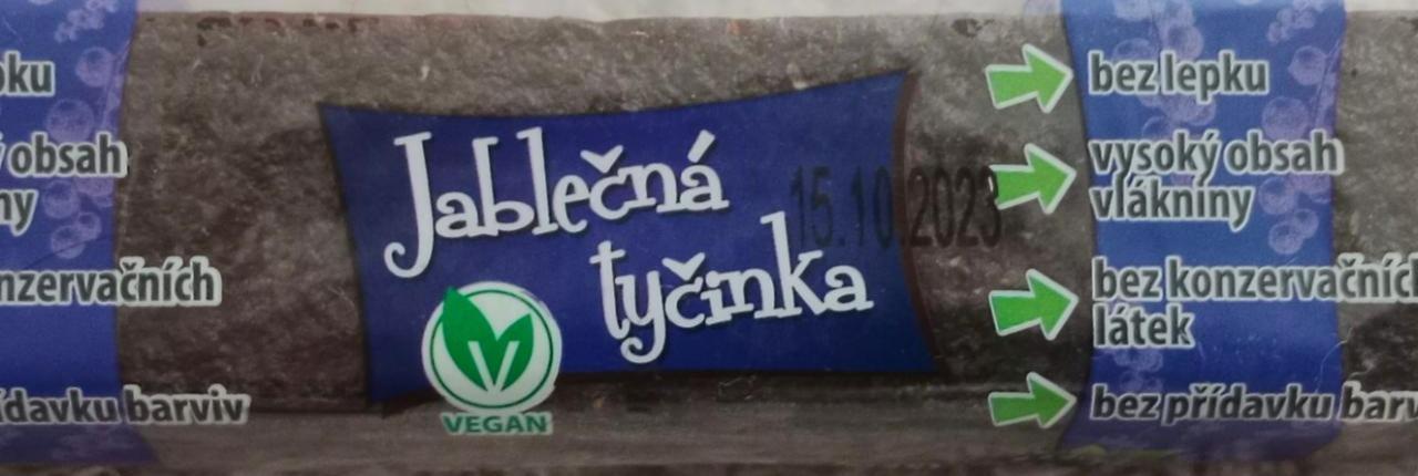 Fotografie - Jablečná tyčinka s černým rybízem Bioprodukt JT