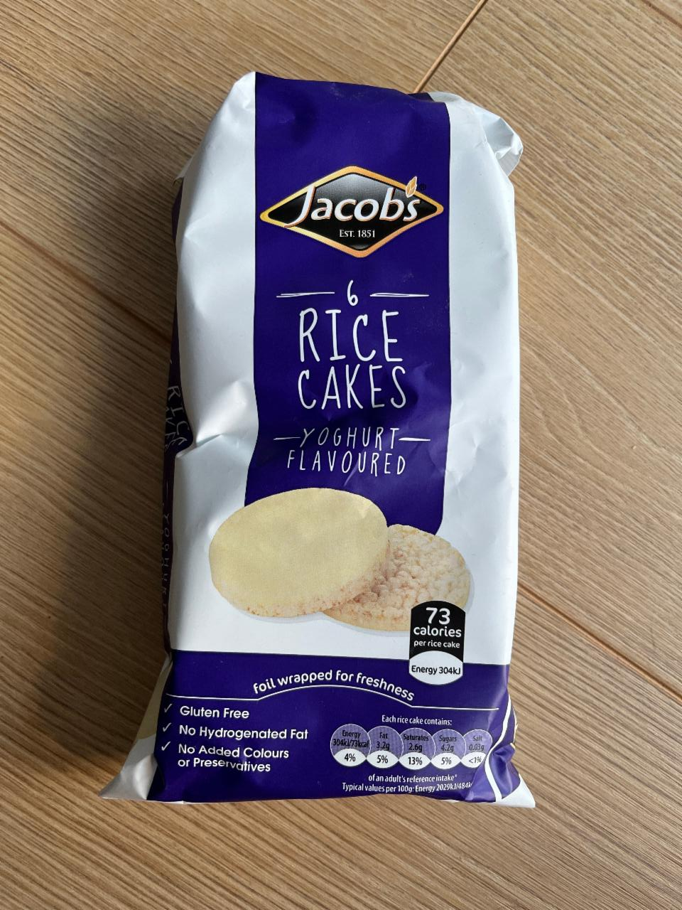 Fotografie - Rice Cakes Yoghurt Flavoured Jacob's