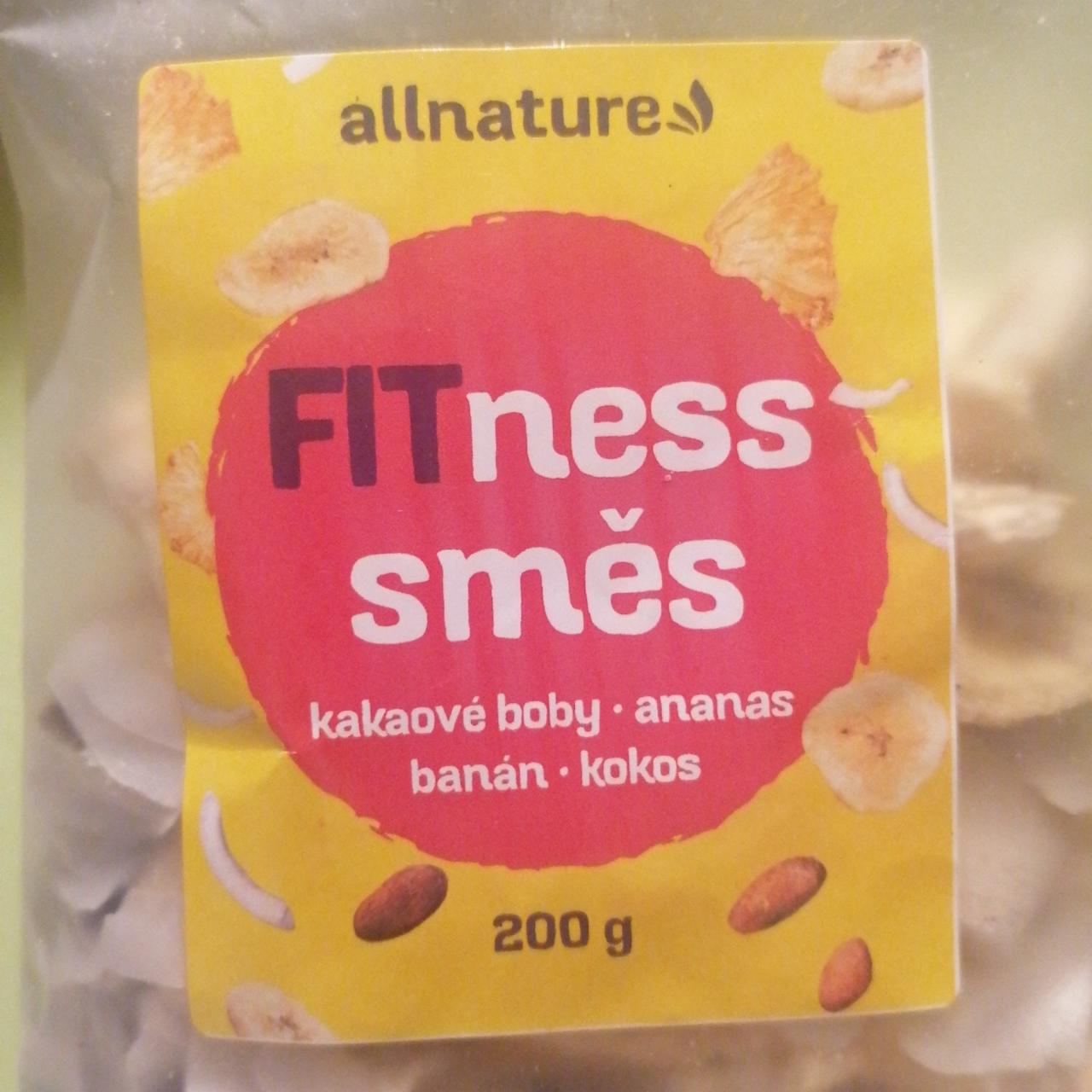 Fotografie - FITness směs kakaové boby ananas banán kokos Allnature