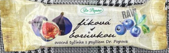 Fotografie - Ovocná tyčinka fíková s borůvkou Dr. Popov