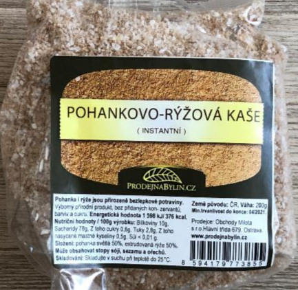 Fotografie - Pohankovo - rýžová kaše instantní ProdejnaBylin.cz