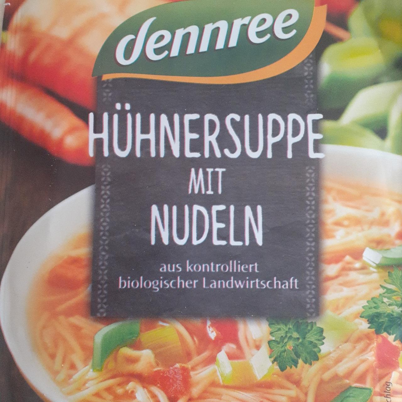 Fotografie - Hühnersuppe mit nudeln Dennree