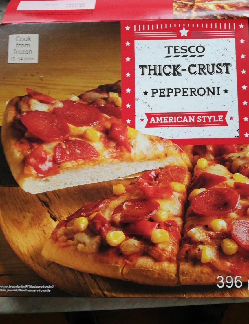 Fotografie - Thick crust pepperoni Tesco