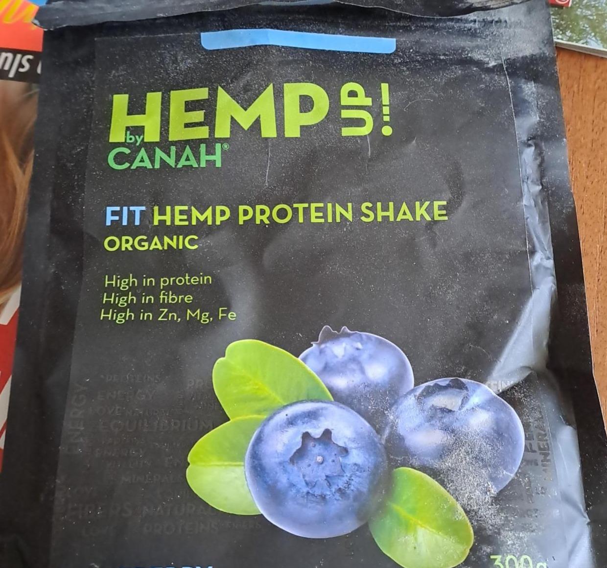 Fotografie - Fit hemp protein shake organic Blueberry Hemp Up!