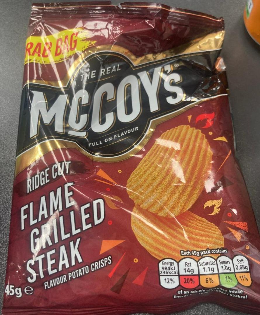 Fotografie - Ridge Cut Flame Grilled Steak Crisps McCoy’s