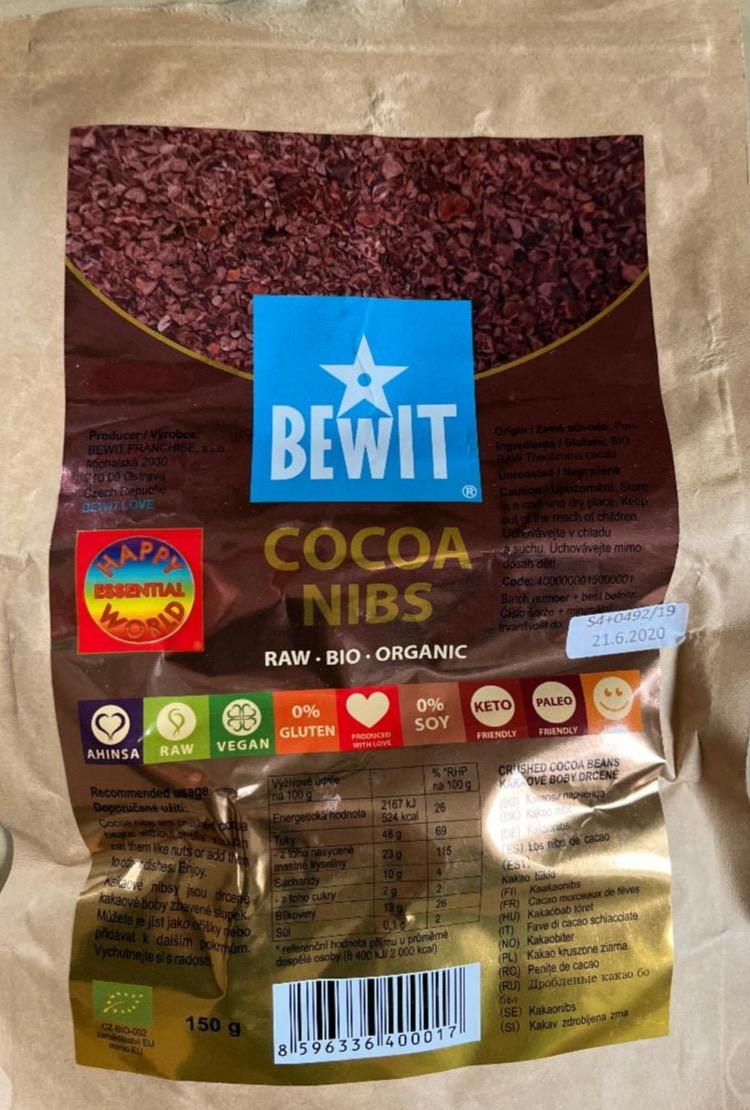 Fotografie - Cocoa Nibs raw bio organic Bewit