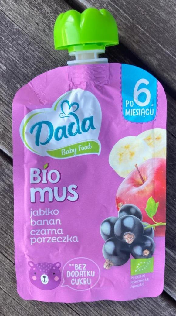 Fotografie - Bio Mus jabłko banan czarna porzeczka Dada