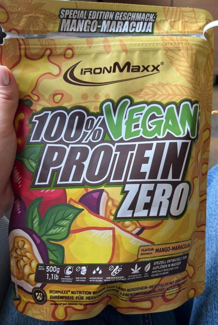 Fotografie - 100% vegan protein zero Mango-Maracuja IronMaxx