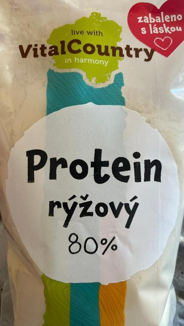 Fotografie - Protein rýžový 80% VitalCountry