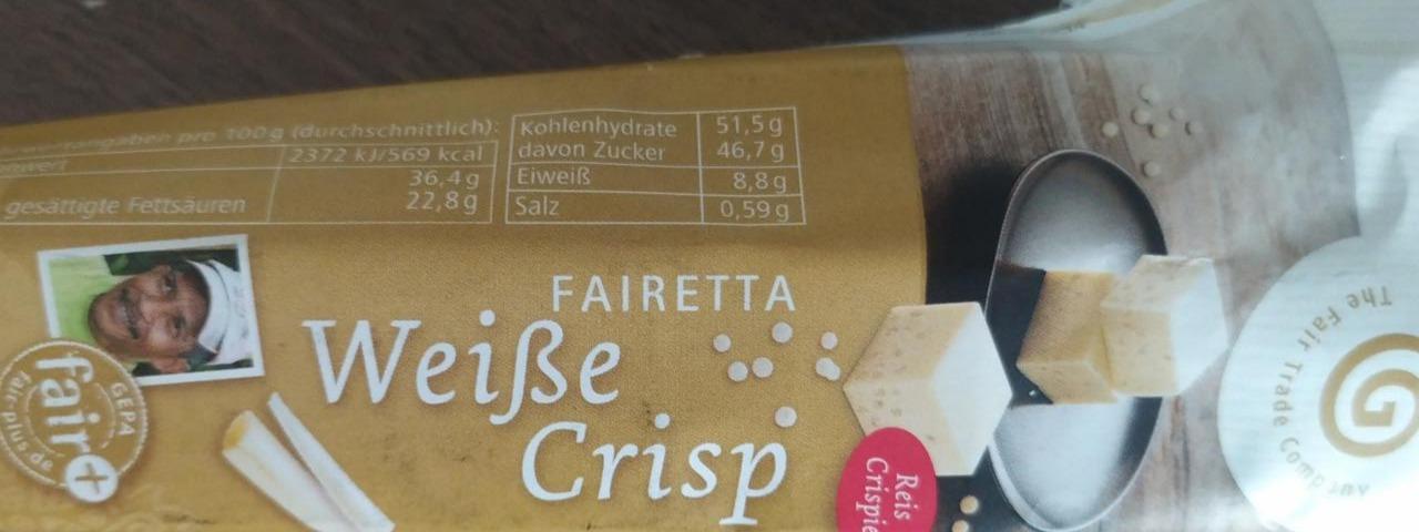 Fotografie - Weiße crisp Fairetta Gepa