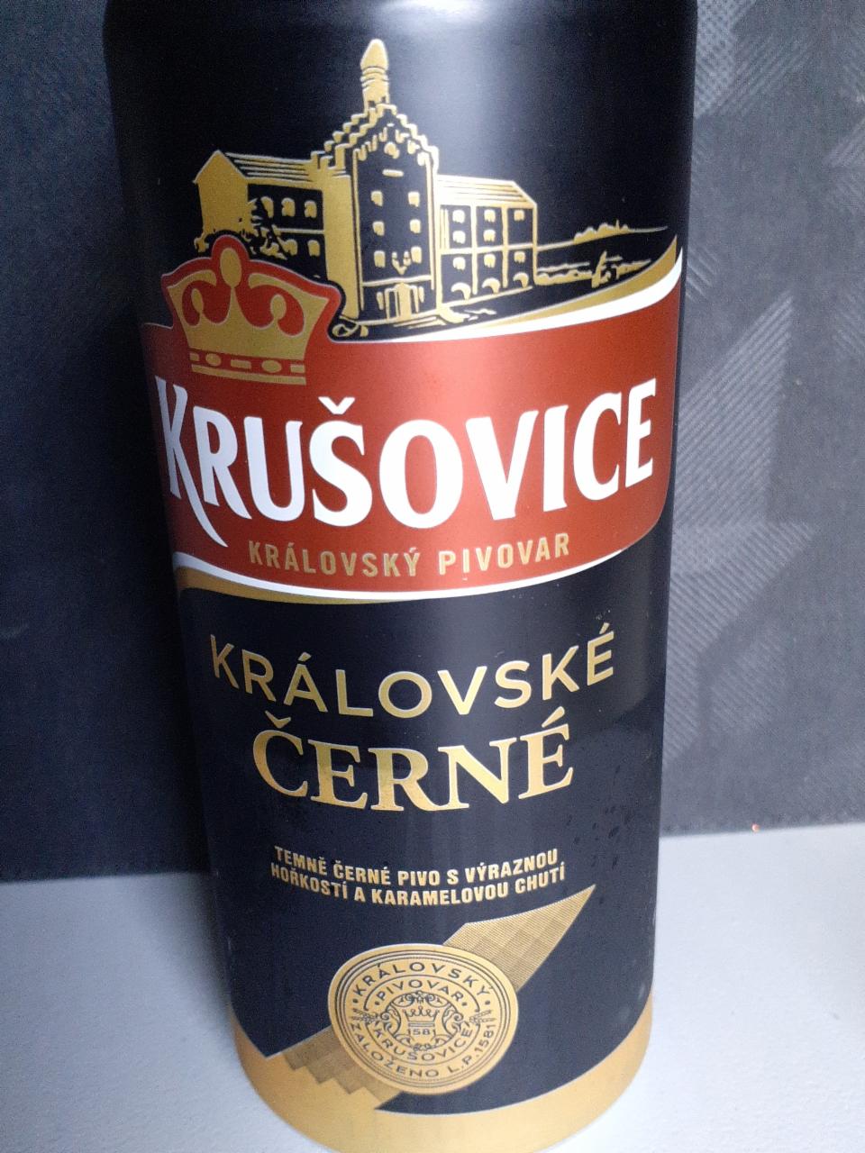 Fotografie - Královské černé pivo Krušovice