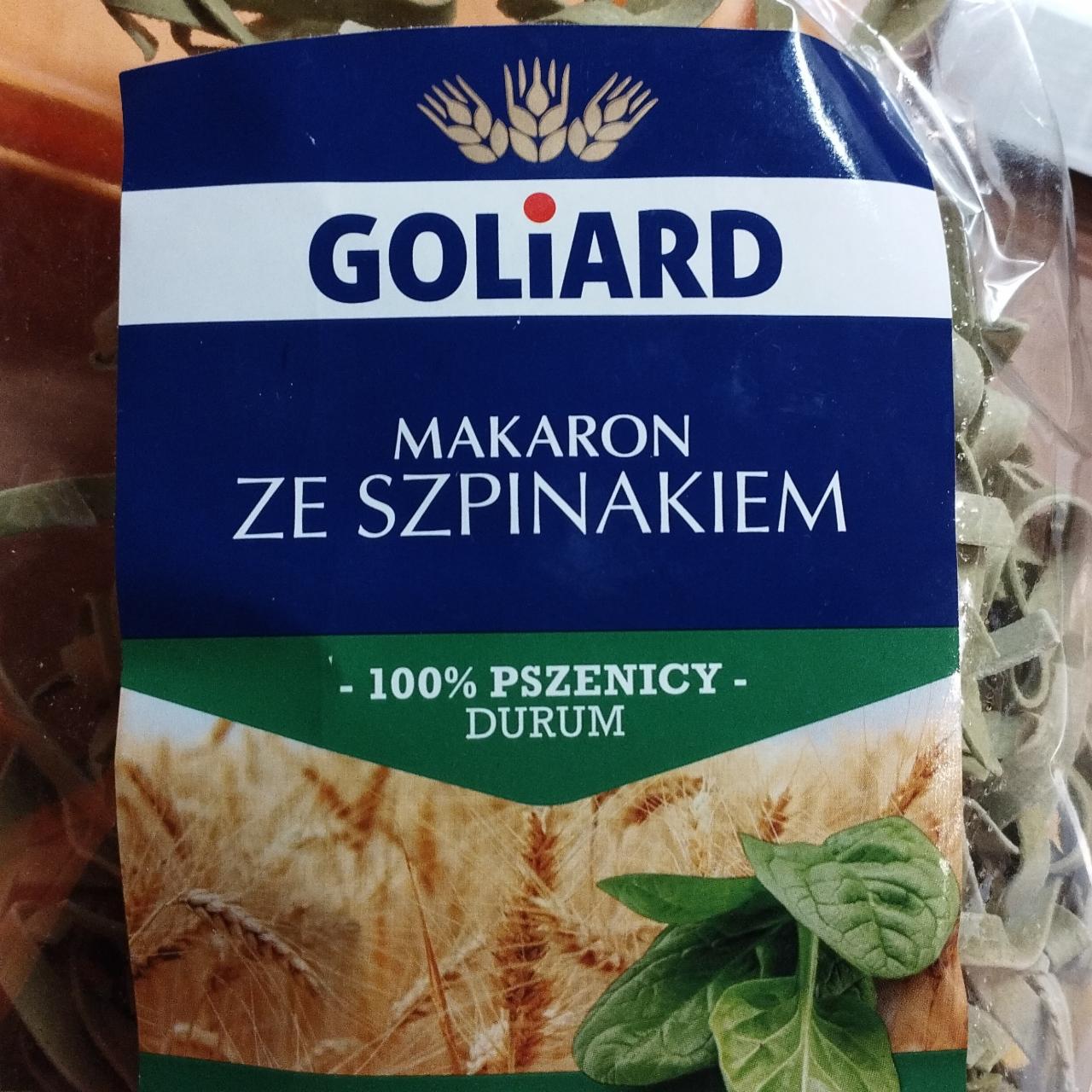 Fotografie - makaron ze szpinakiem Goliard