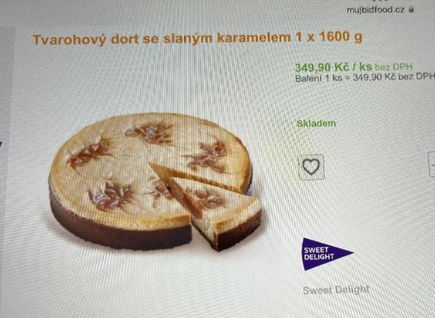 Fotografie - Tvarohový dort se slaným karamelem bidfood