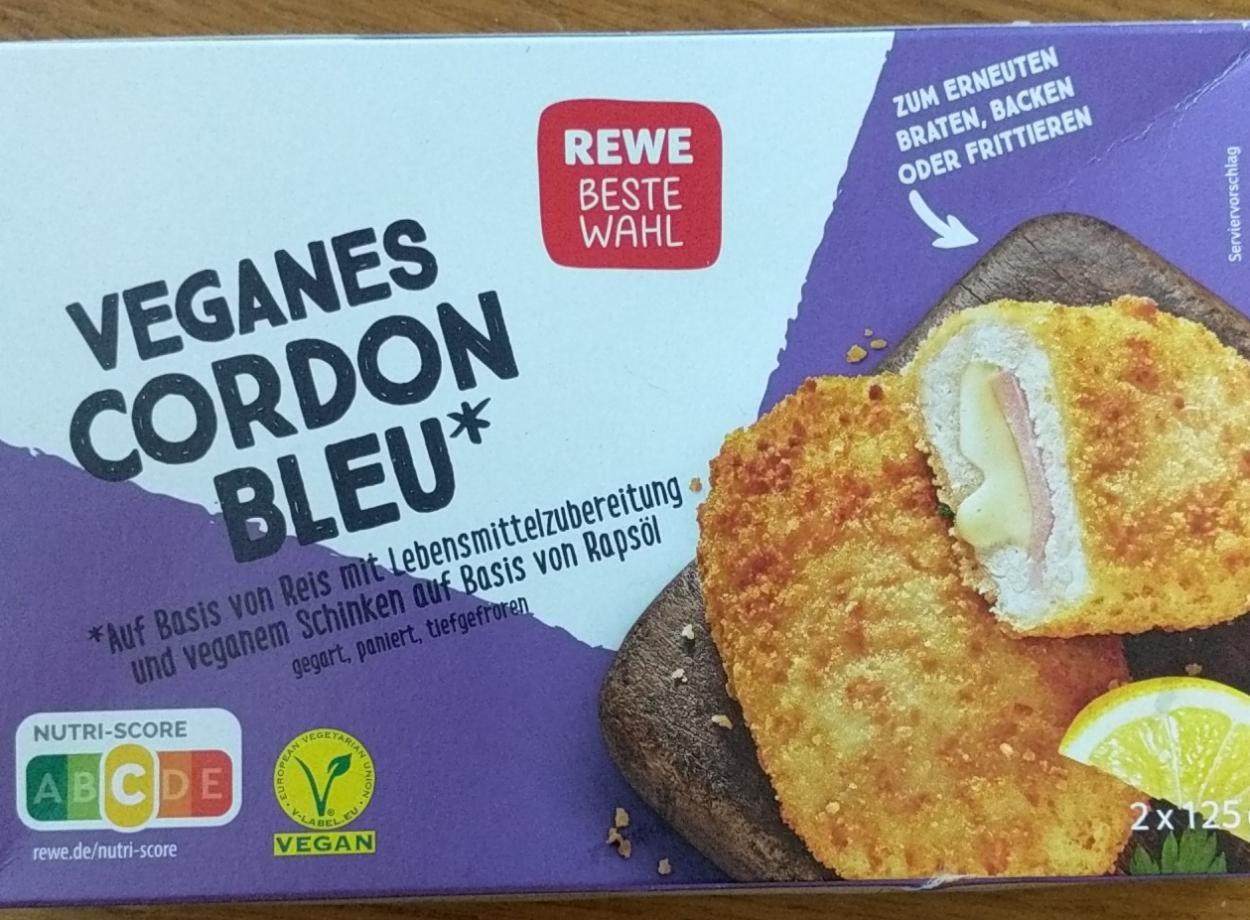 Fotografie - Veganes Cordon Bleu Rewe Beste Wahl