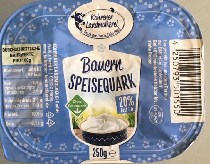 Fotografie - Tvaroh Speisequark Bauern