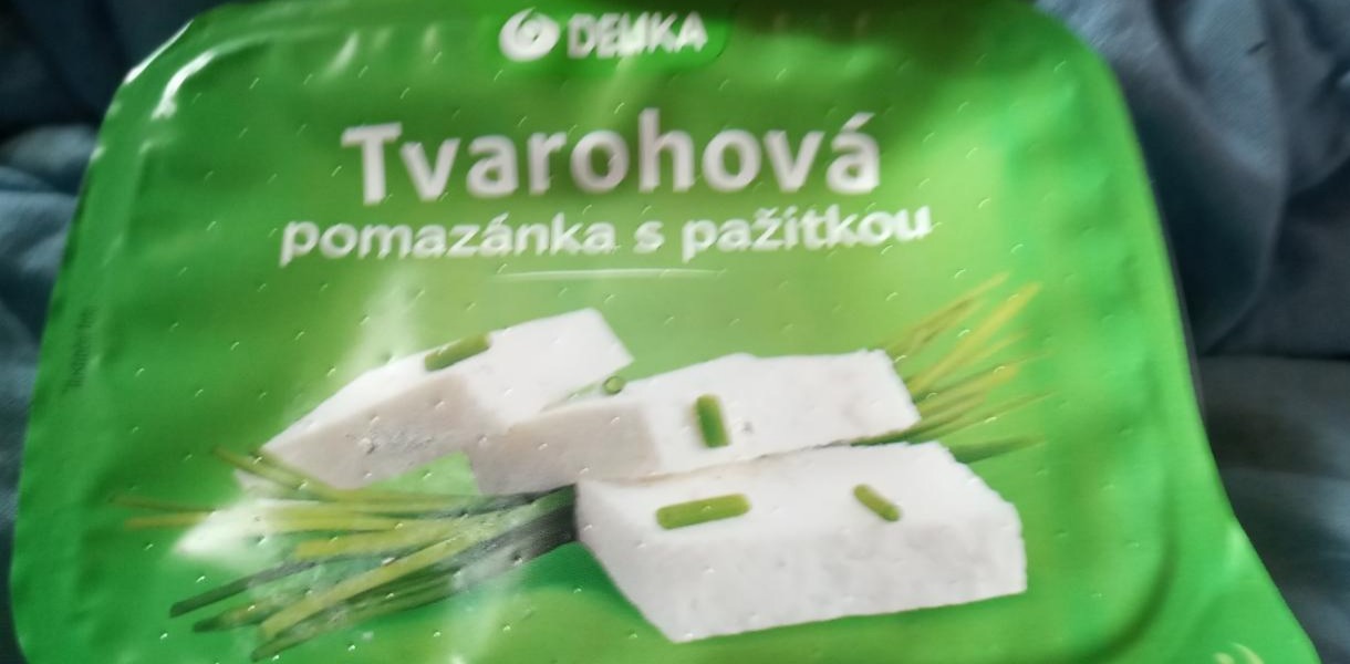 Fotografie - tvarohová pomazánka s pažitkou Delika