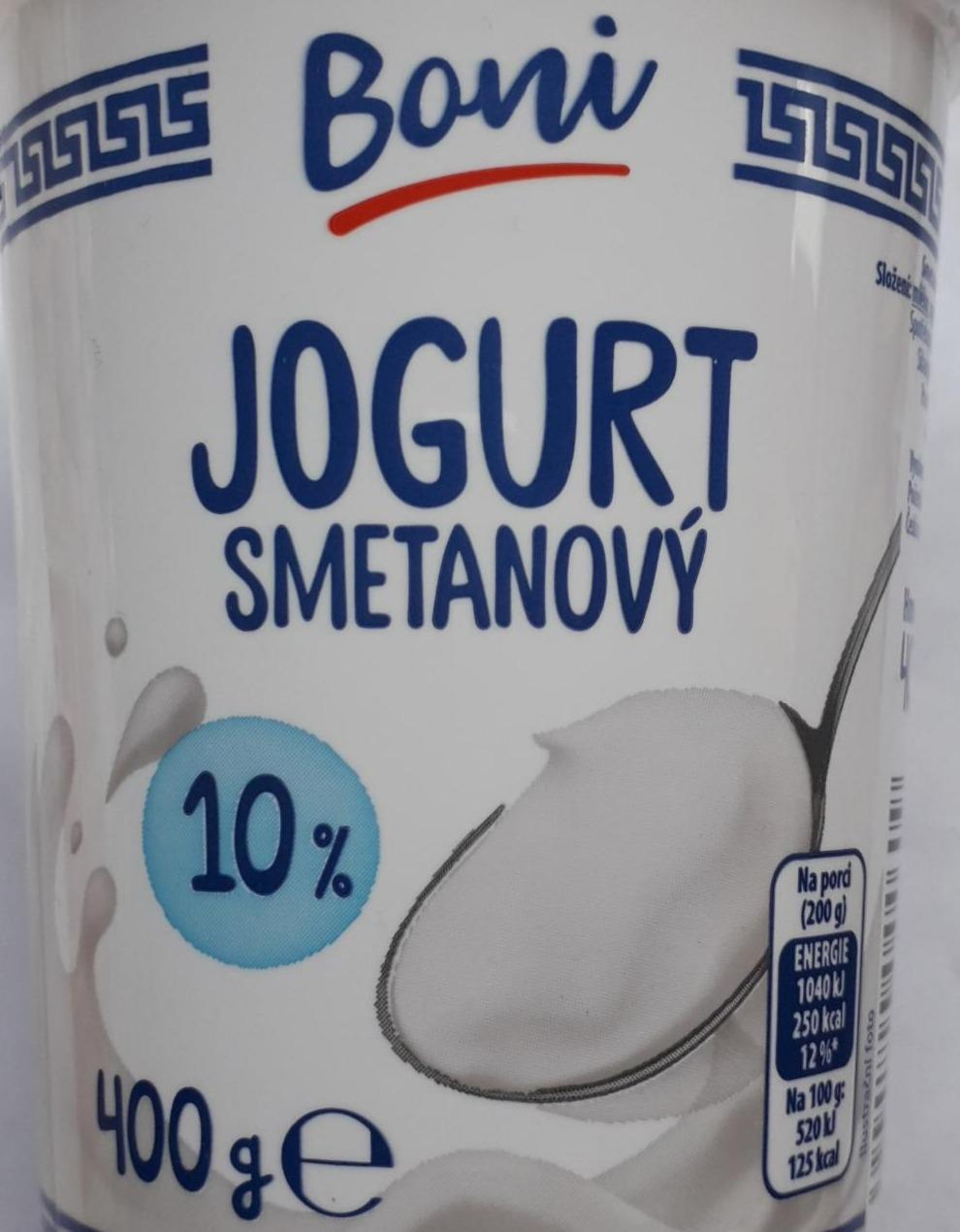 Fotografie - Jogurt smetanový 10% Boni