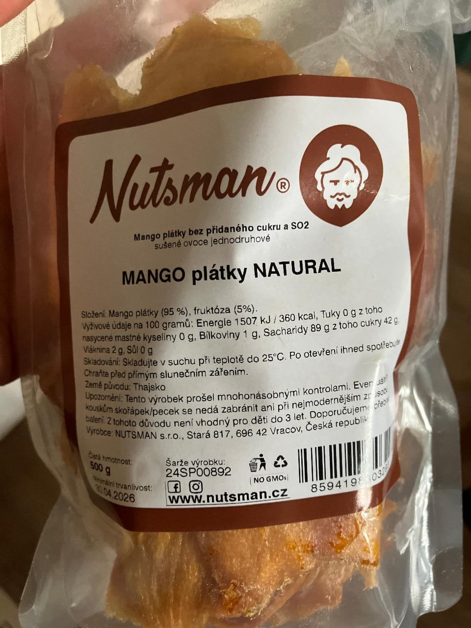 Fotografie - Mango plátky natural Nutsman