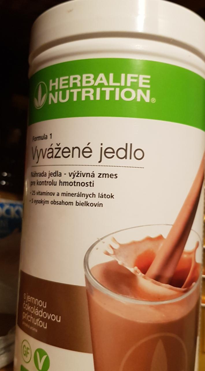 Fotografie - Herbalife koktejl F1 jemná čokoláda 26g s 250ml polotučným mlékem