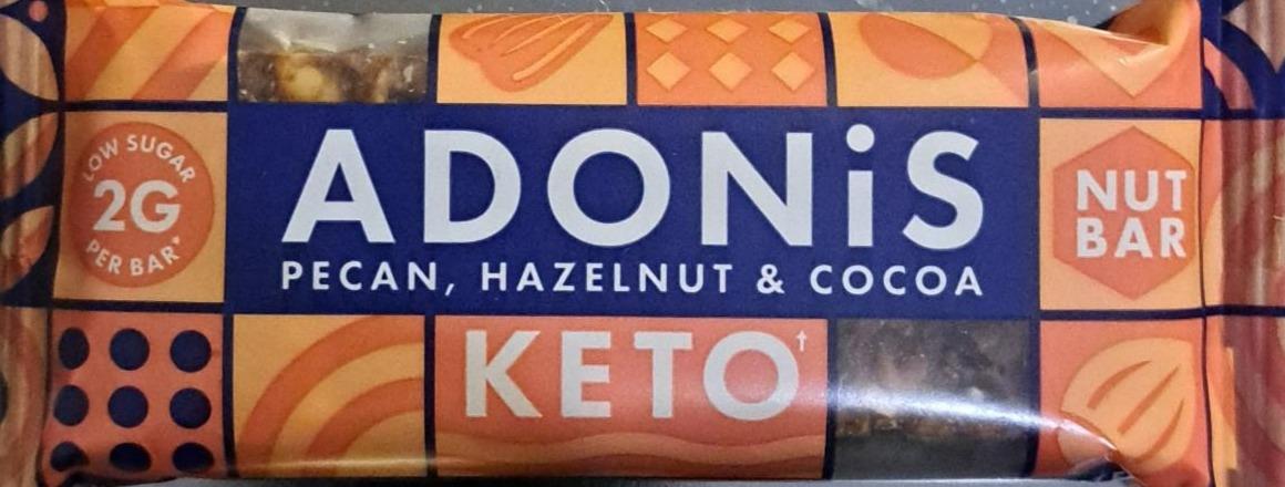 Fotografie - Keto nut bar pecan, hazelnut & cocoa Adonis