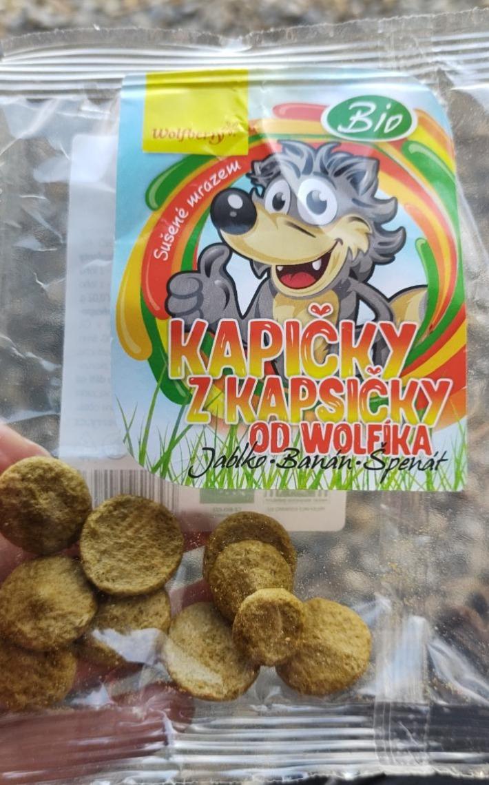 Fotografie - Bio Kapičky z kapsičky od Wolfíka - jablko, banán, špenát Wolfberry