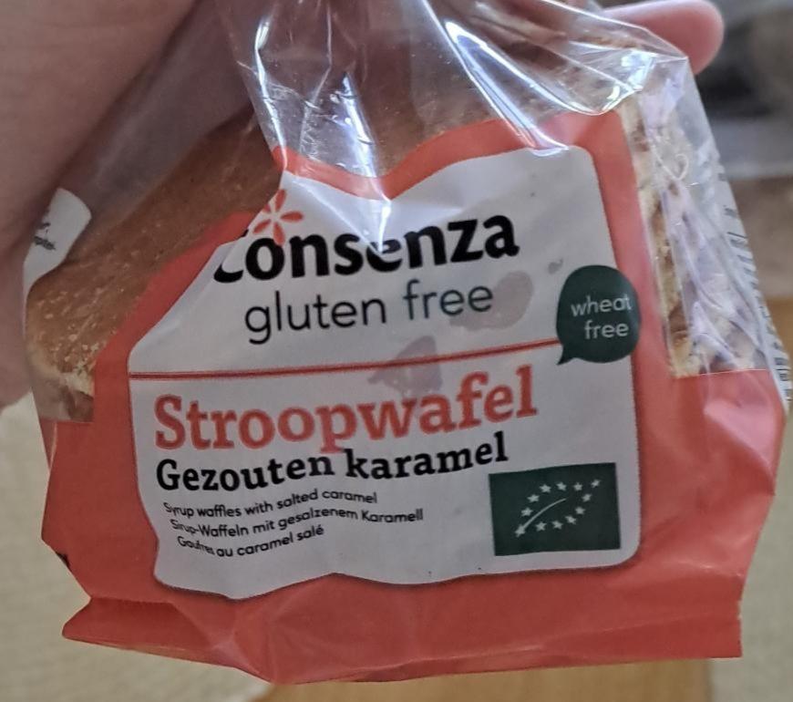 Fotografie - Bio Stroopwafels gezouten karamel Consenza