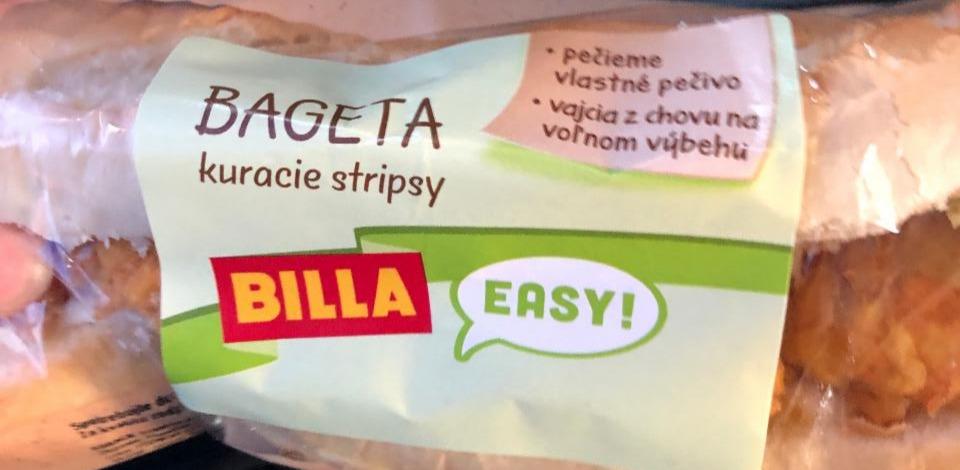 Fotografie - Bageta Kuracie stripsy Billa Easy!