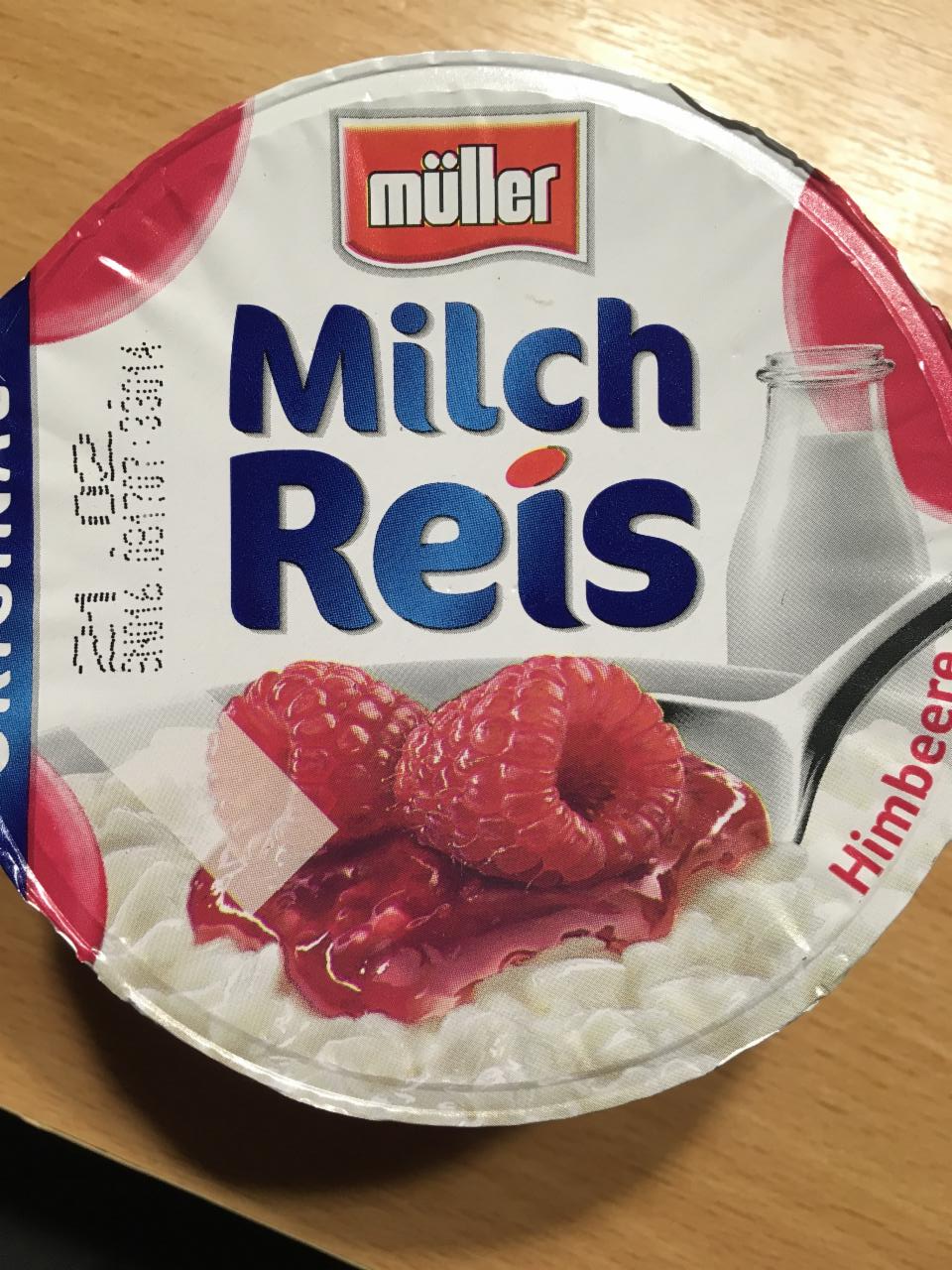 Fotografie - Müller Milch Reis vanilková s malinami