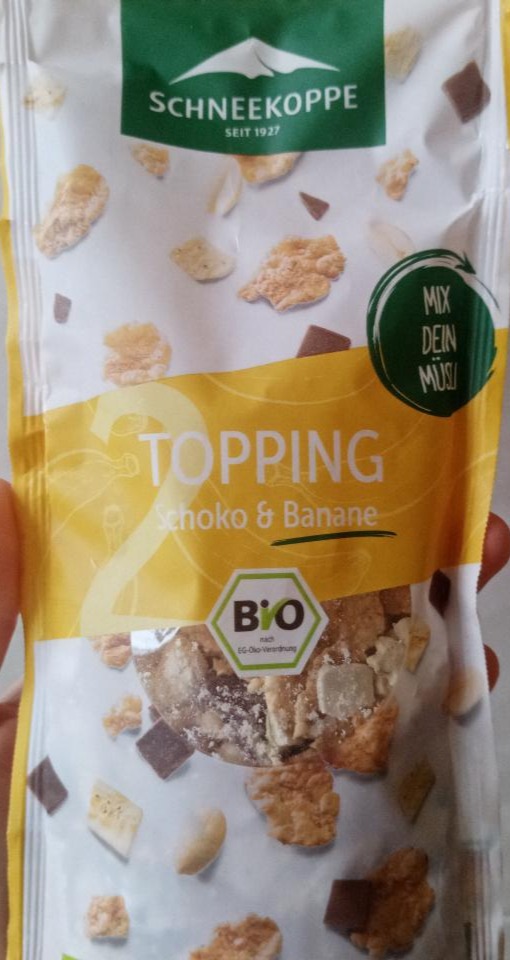 Fotografie - Bio Topping Schoko & Banane Schneekoppe