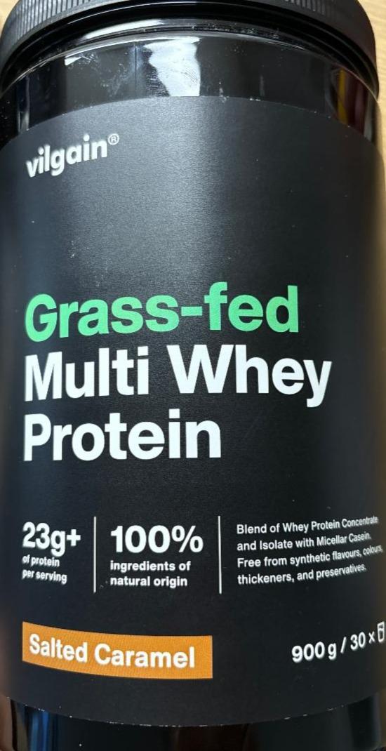 Fotografie - Grass-fed multi whey protein salted caramel Vilgain