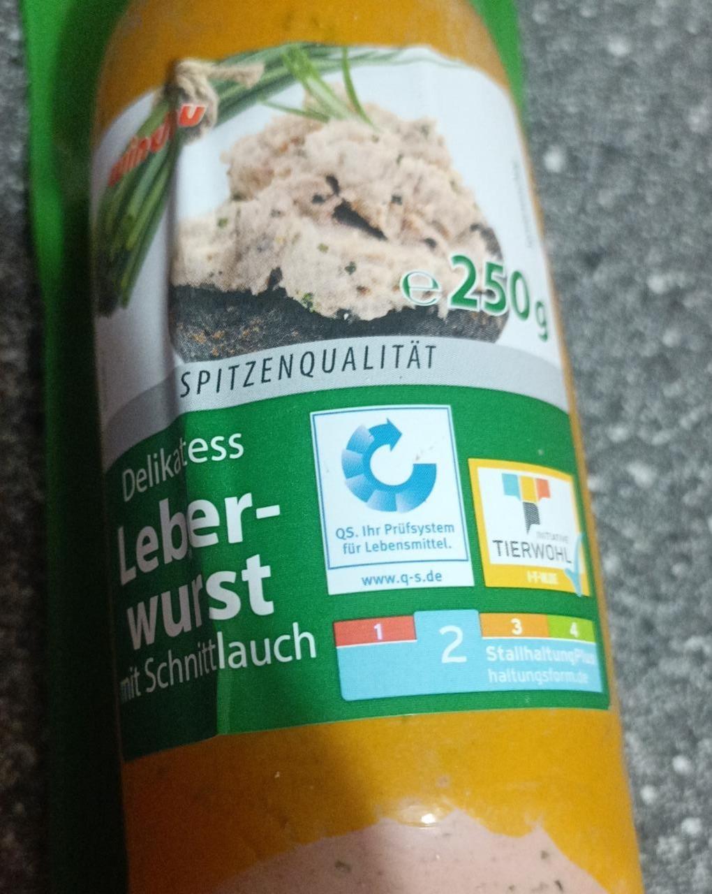 Fotografie - Delikatess Leberwurst mit Schnittlauch Windau