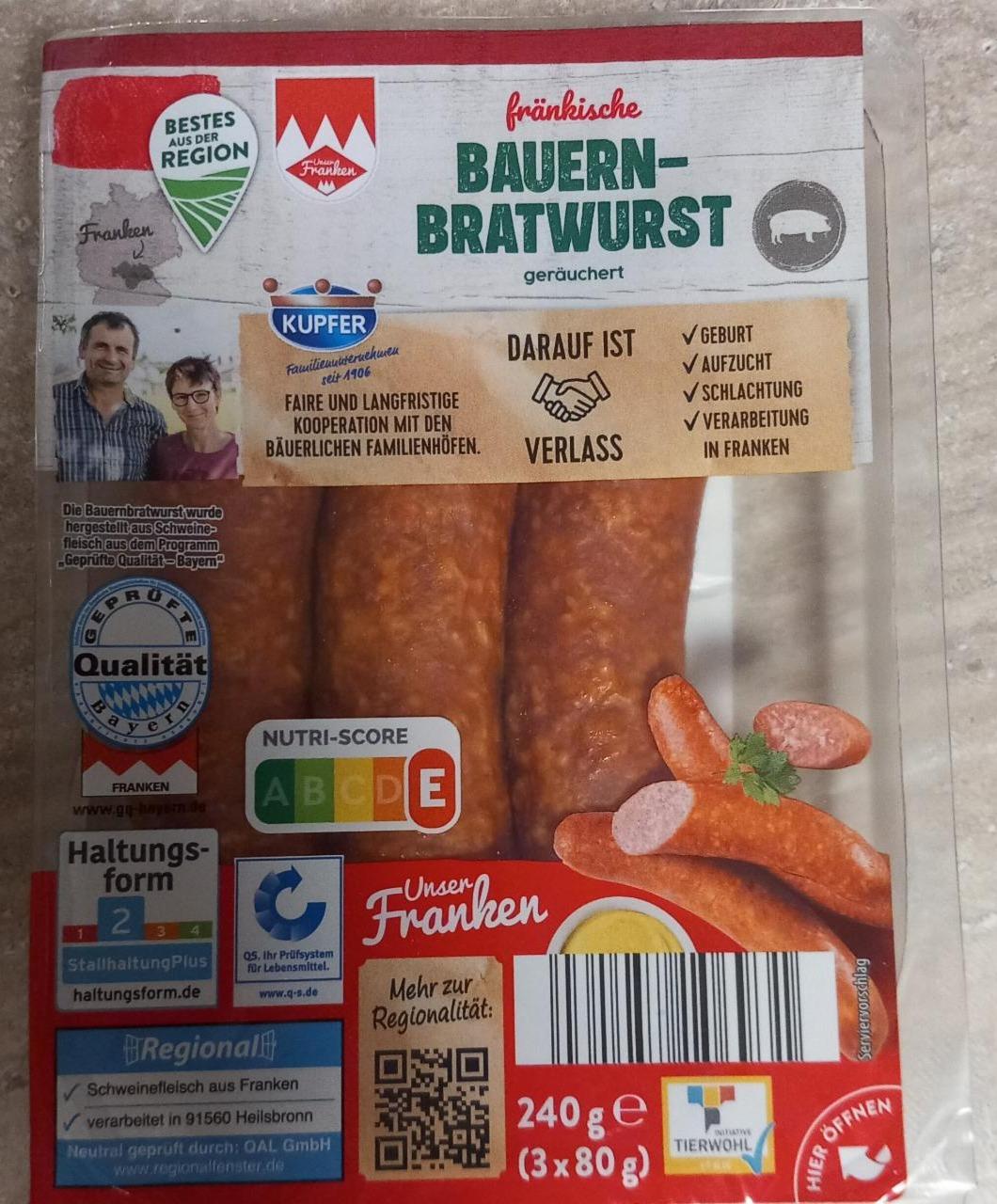 Fotografie - Fränkische Bauern-Bratwurst Kupfer