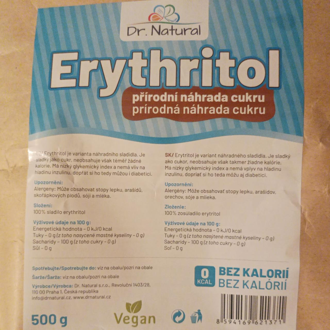 Fotografie - erythritol Dr.Natural