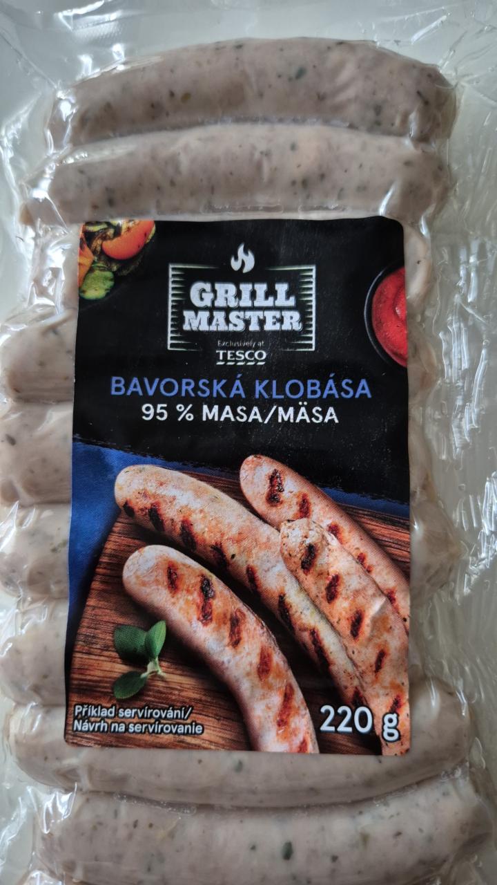 Fotografie - Grill master Bavorská klobása Tesco