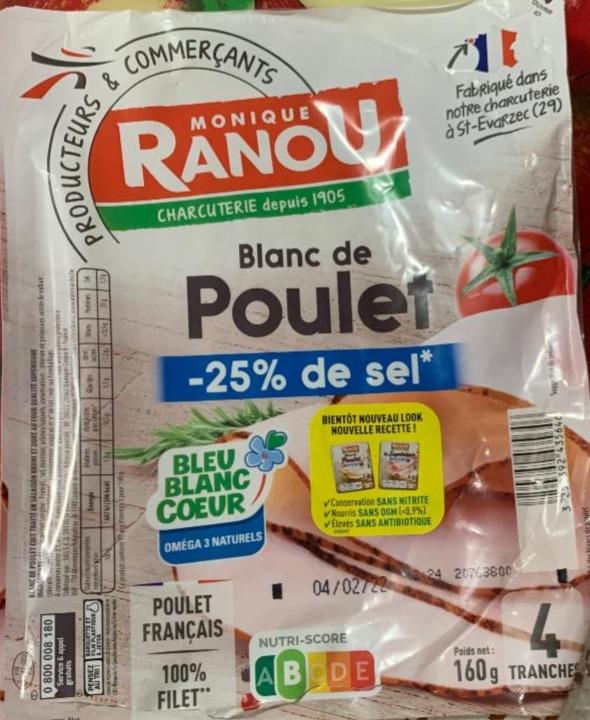 Fotografie - Blanc de Poulet -25% de sel Monique Ranou