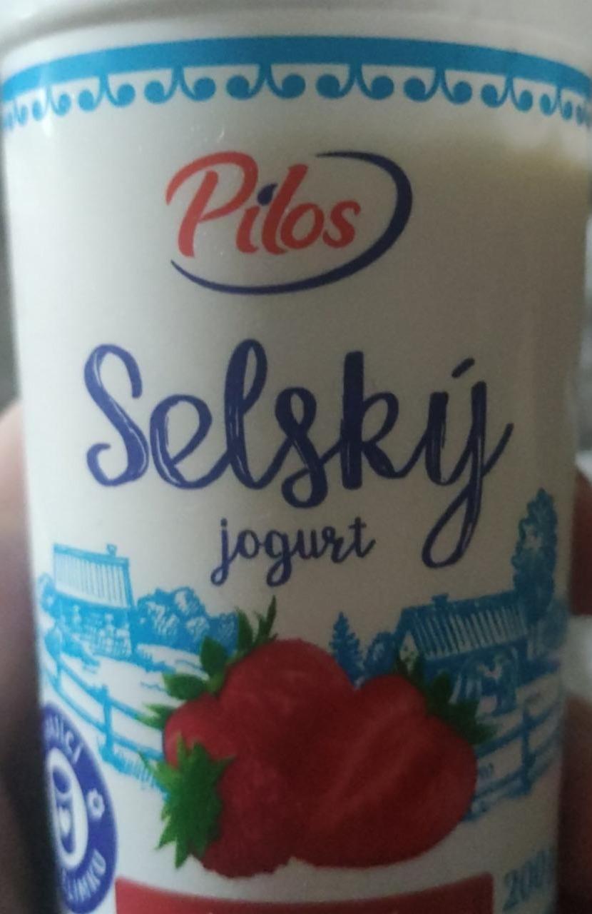 Fotografie - Selský jogurt jahodový Pilos