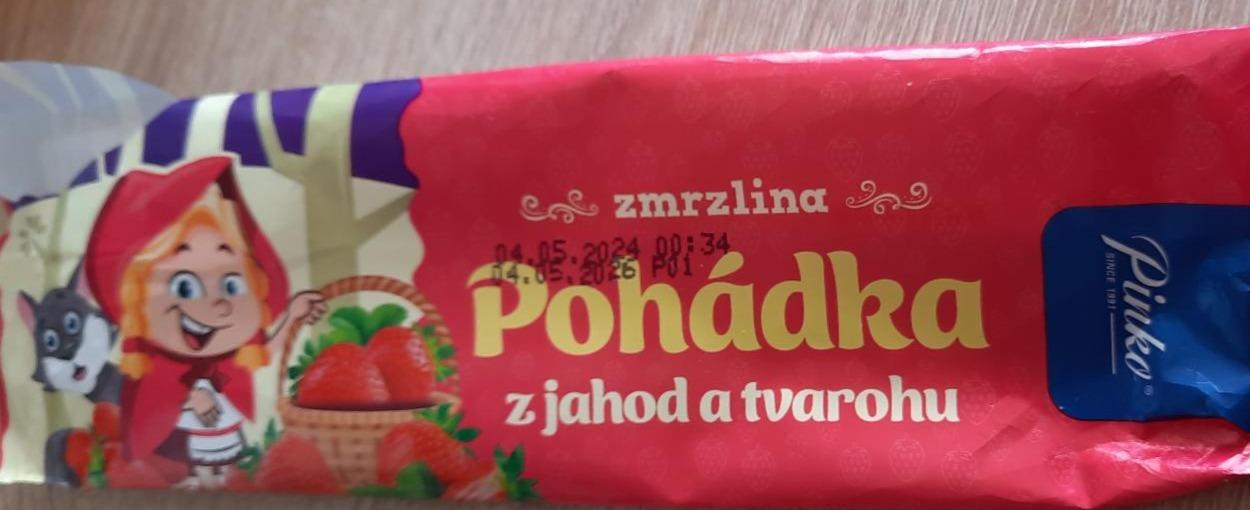 Fotografie - Pohádka zmrzlina z jahod a tvarohu Pinko