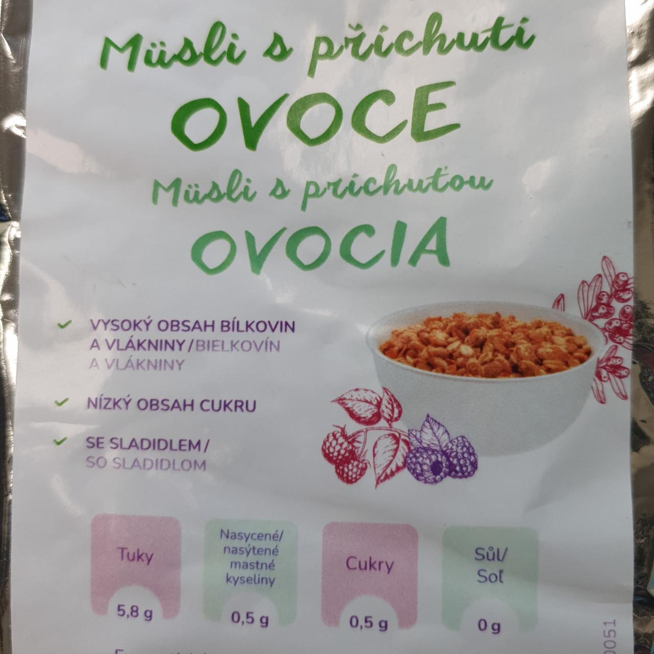 Fotografie - Proteinové müsli s příchutí ovoce Prodietix