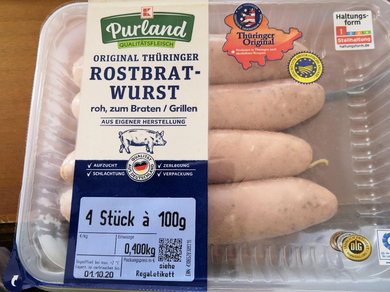 Fotografie - Original Thüringer Rostbratwurst Purland