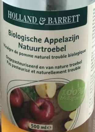 Fotografie - Biologische Appelazijn Natuurtroebel Holland & Barrett