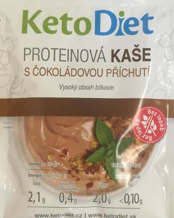 Fotografie - Proteinová kaše s čokoládovou příchutí KetoDiet