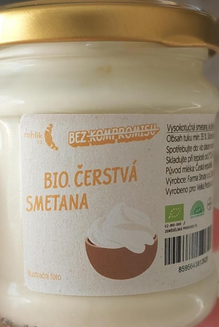 Fotografie - Bio čerstvá smetana Rohlik.cz