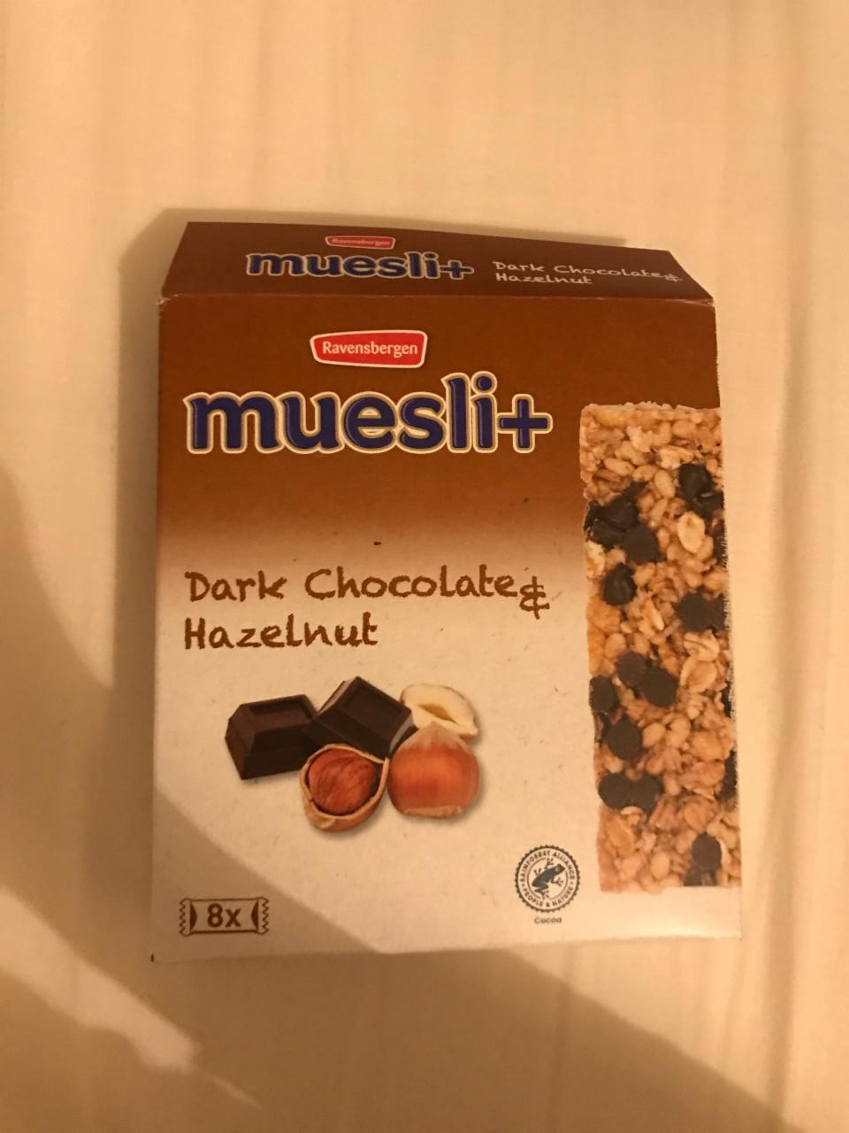 Fotografie - Ravensbergen muesli+ dark chocolate & hazelnut