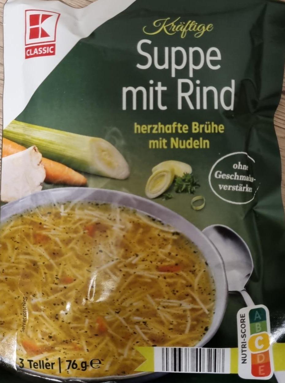 Fotografie - Suppe mit Rind K-Classic