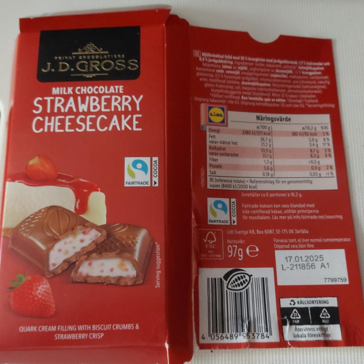 Fotografie - Strawberry cheescake J. D. Gross