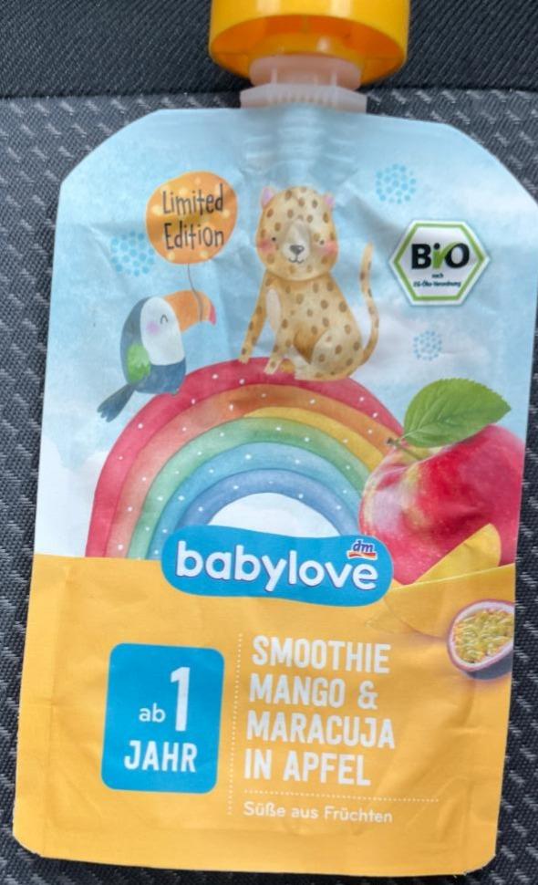 Fotografie - Bio Smoothie Mango & Maracuja in Apfel Babylove